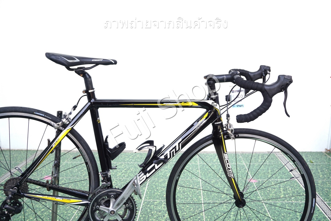 จักรยานเสือหมอบญี่ปุ่น - ล้อ 700c - มีเกียร์ - อลูมิเนียม - Scott Speedster - สีดำ [จักรยานมือสอง]