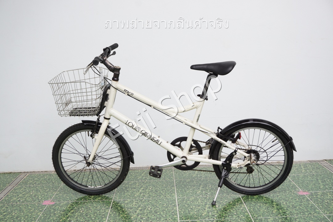 จักรยานญี่ปุ่น - ล้อ 20 นิ้ว - มีเกียร์ - อลูมิเนียม - Louis Garneau mv2 - สีขาว [จักรยานมือสอง]