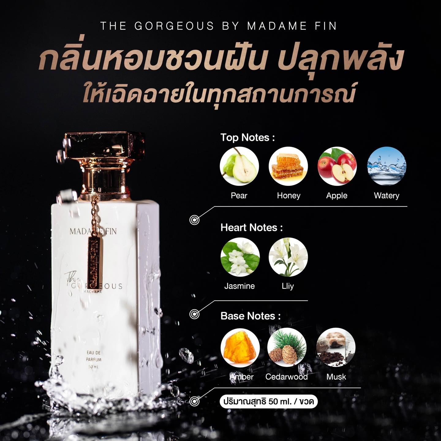 น้ำหอมมาดามฟิน ( โปร มด1 ) น้ำหอมกอร์เจียส 1 ขวด น้ำหอมคลาสสิค 1 ขวด แถมสบู่ 1 ก้อน