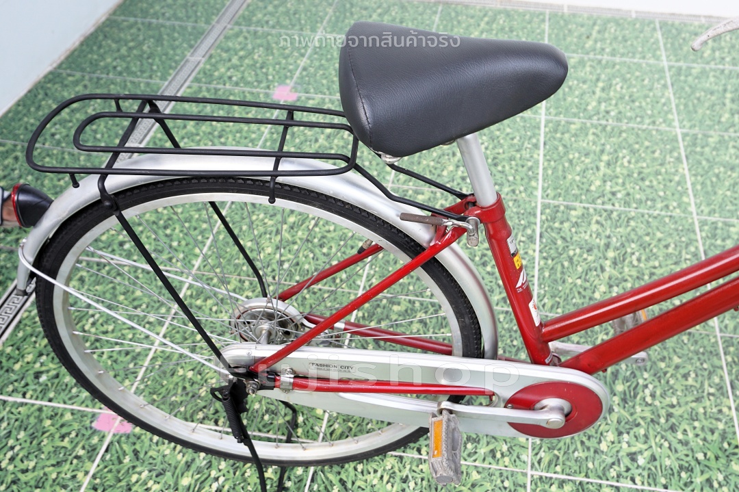 จักรยานแม่บ้านญี่ปุ่น - ล้อ 26 นิ้ว - ไม่มีเกียร์ - Mild - สีแดง [จักรยานมือสอง]