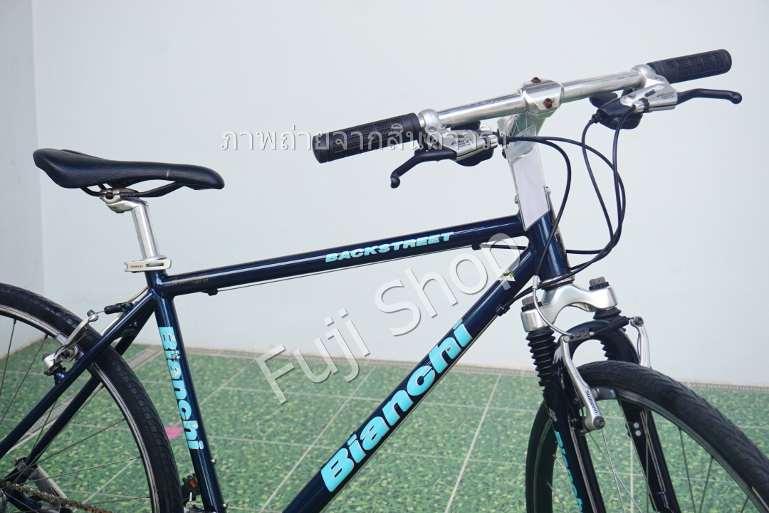 จักรยานไฮบริดญี่ปุ่น - ล้อ 28 นิ้ว - มีเกียร์ - อลูมิเนียม - Bianchi Back Street - สีน้ำเงิน [จักรยานมือสอง]
