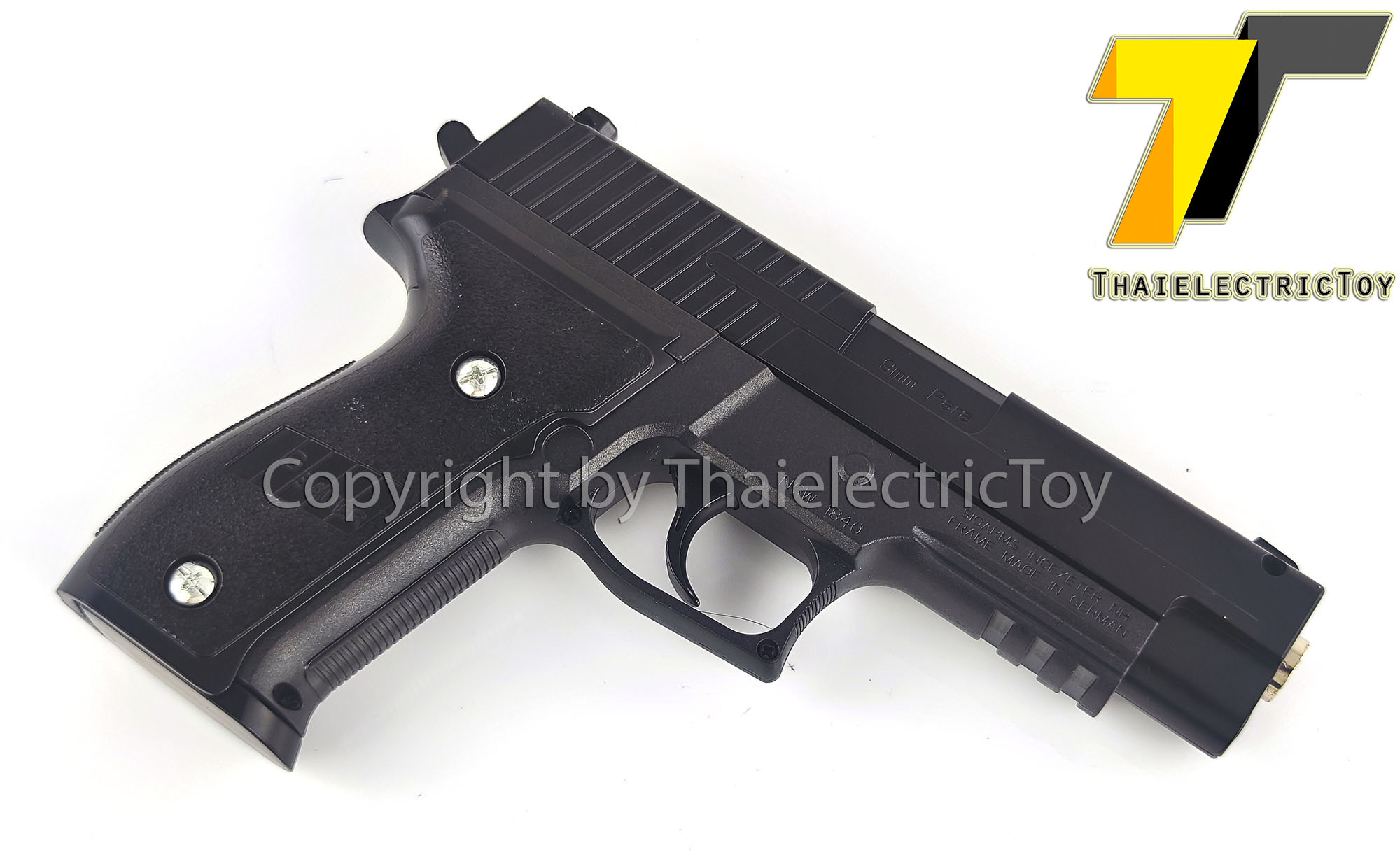 ปืนอัดลมเหล็ก Sig sauer p226 ชักยิงทีล่ะนัด ลำกล้องยาว 7.5 นิ้ว หนัก 507 กรัม