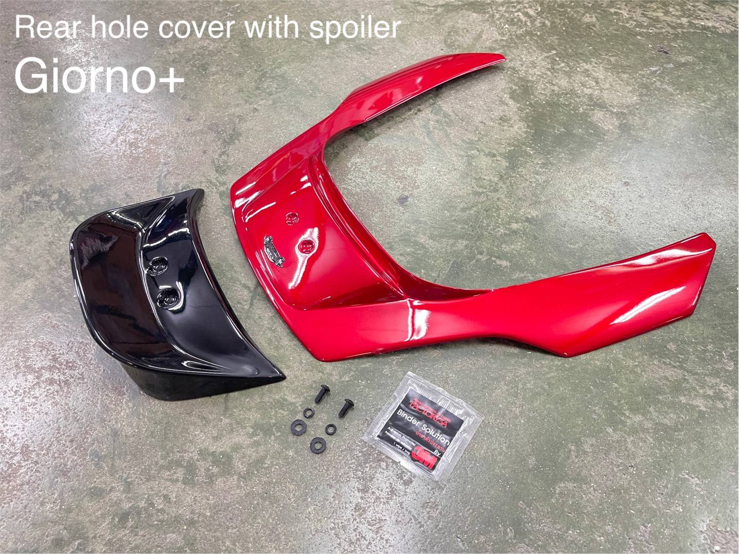 Giorno+ ตัวปิดรูมือจับท้าย (ไม่มีสปอยเลอร์ ) Rear hole cover 1500฿ ชุดตัวปิดรูมือจับท้าย พร้อมสปอยเลอร์ Rear hole cover with spoiler 2100฿