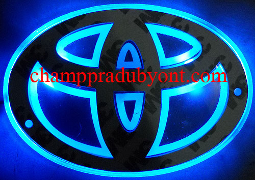 โลโก้มีไฟ TOYOTA AVANZA 04-11 LED แสงสีฟ้า (ด้านหน้า)