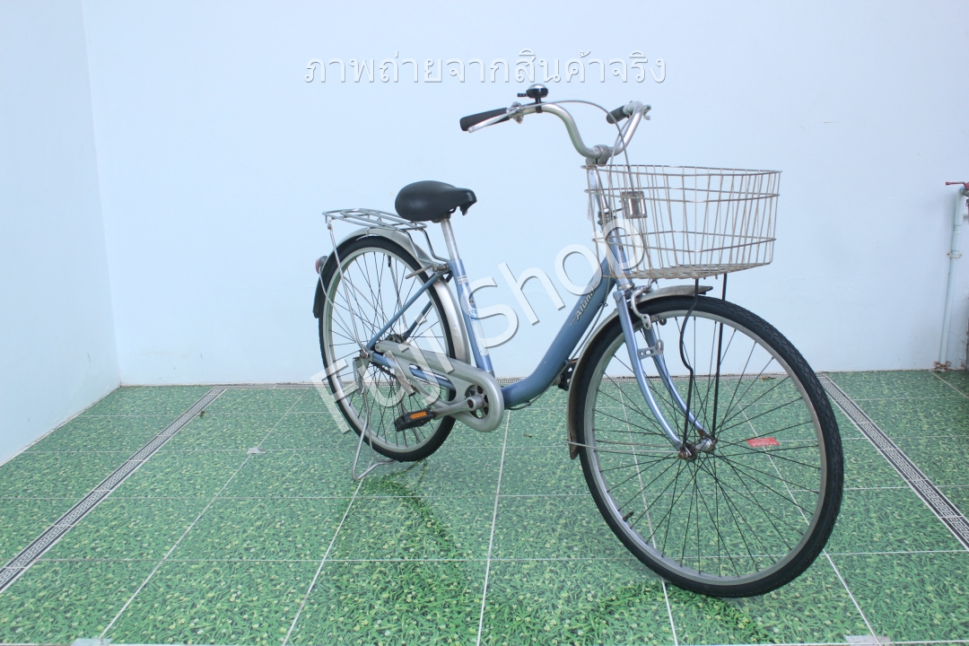 จักรยานแม่บ้านญี่ปุ่น - ล้อ 26 นิ้ว - ไม่มีเกียร์ - อลูมิเนียม - Miyata - สีม่วง [จักรยานมือสอง]