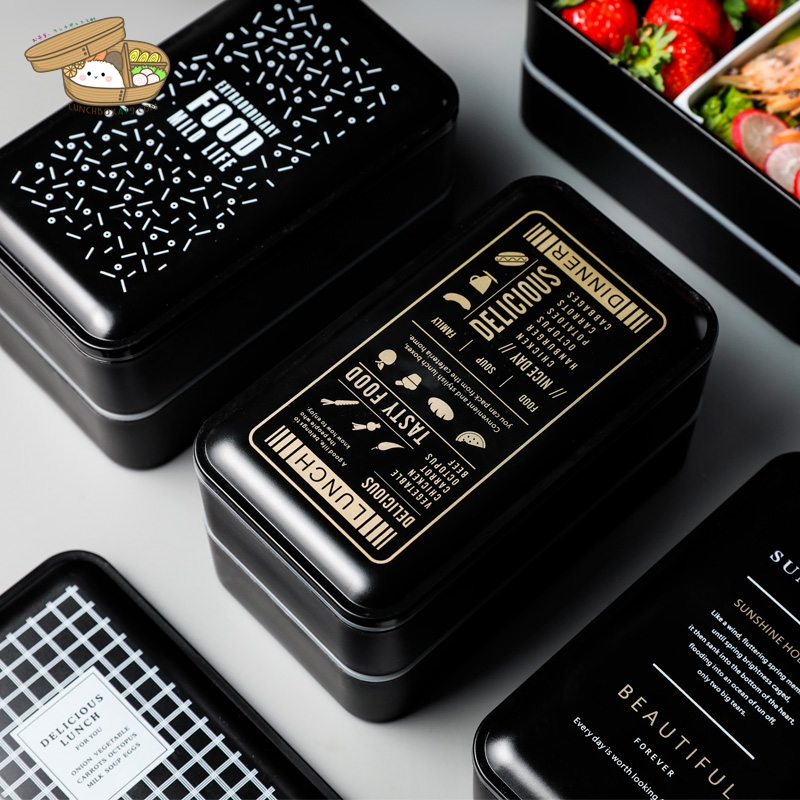 New Pattern Microwave Japanese Lunch Box - กล่องข้าวญี่ปุ่นพลาสติกลายใหม่