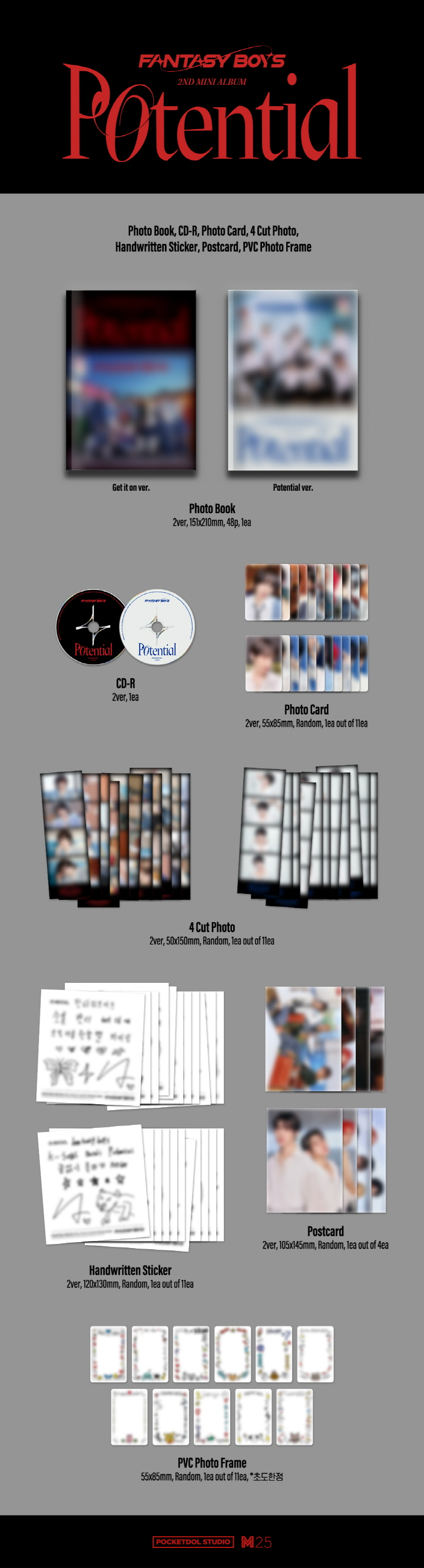 [PRE-ORDER] FANTASY BOYS - 2nd Mini Album "Potential"