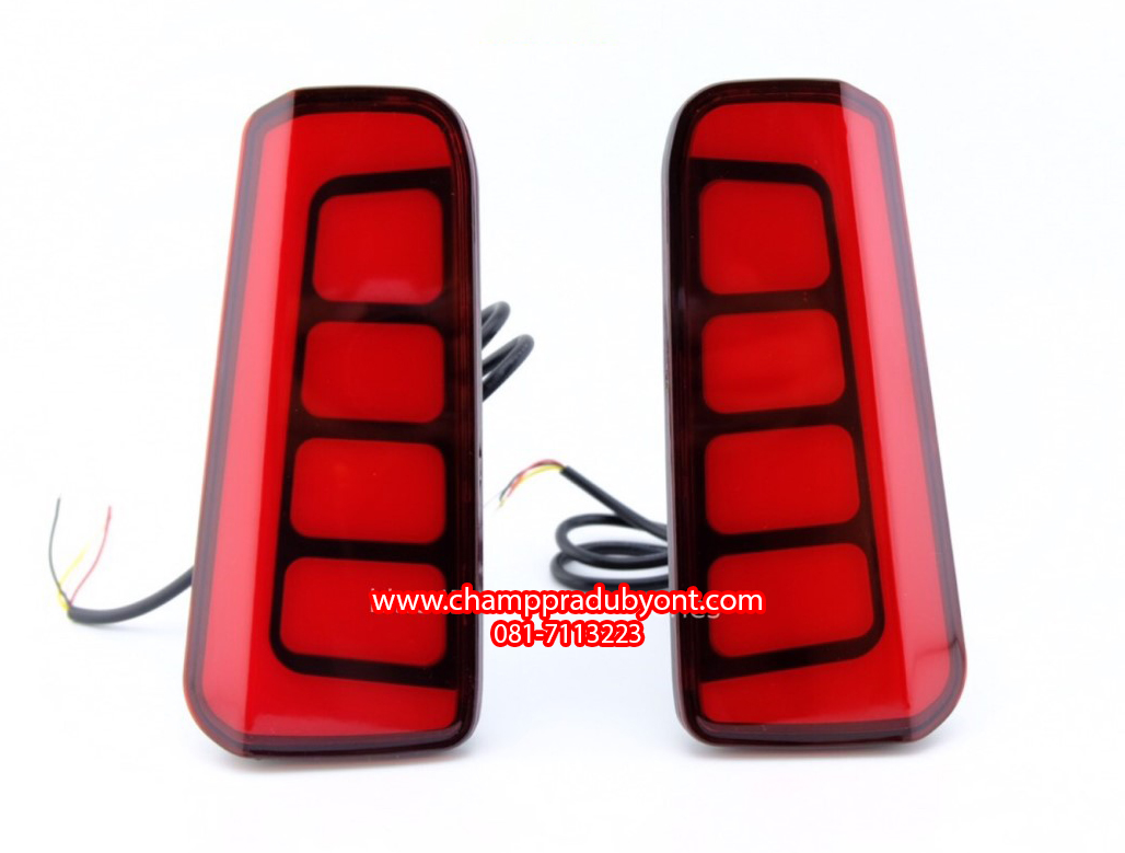 ไฟทับทิมกันชนท้าย TOYOTA ALPHARD 2015-2018 แดง LED (รุ่น TOP)