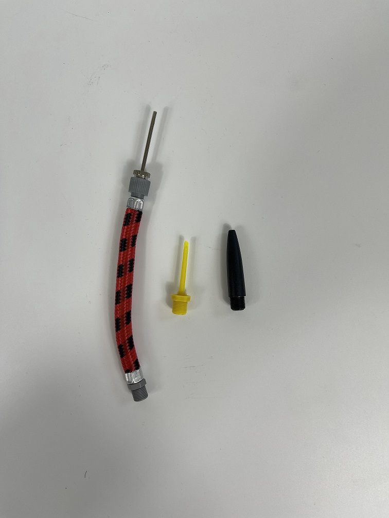 ที่สูบมือ สูบลม สูบมือ ที่เติมลม แบบพกพา พร้อมสายและเข็มเติมลม 3 แบบ Yasuma