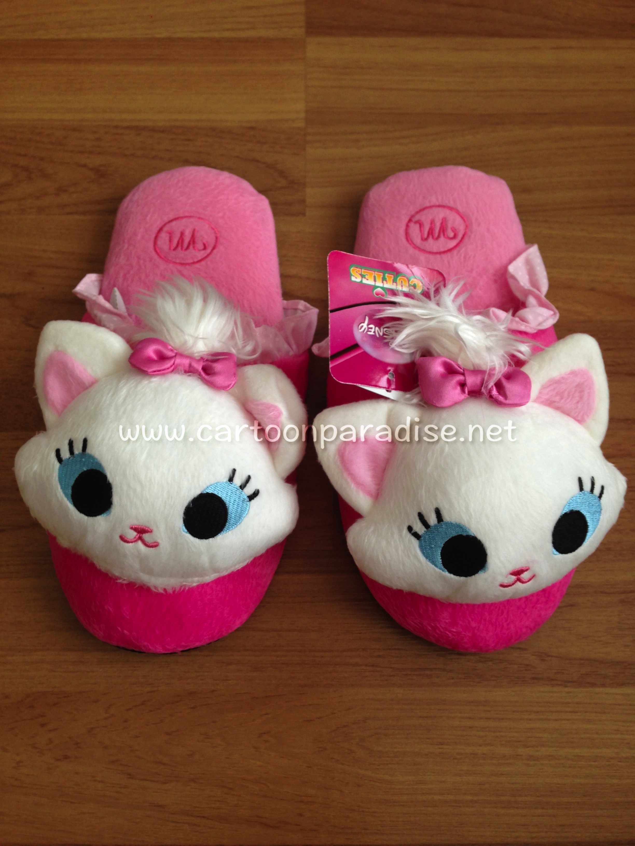 Disney รองเท้าใส่ในบ้าน รองเท้าแตะ ดิสนีย์ มารี่ ลิขสิทธิ์แท้ Disney Marie Slippers Shoes Sandal Pink Free Size
