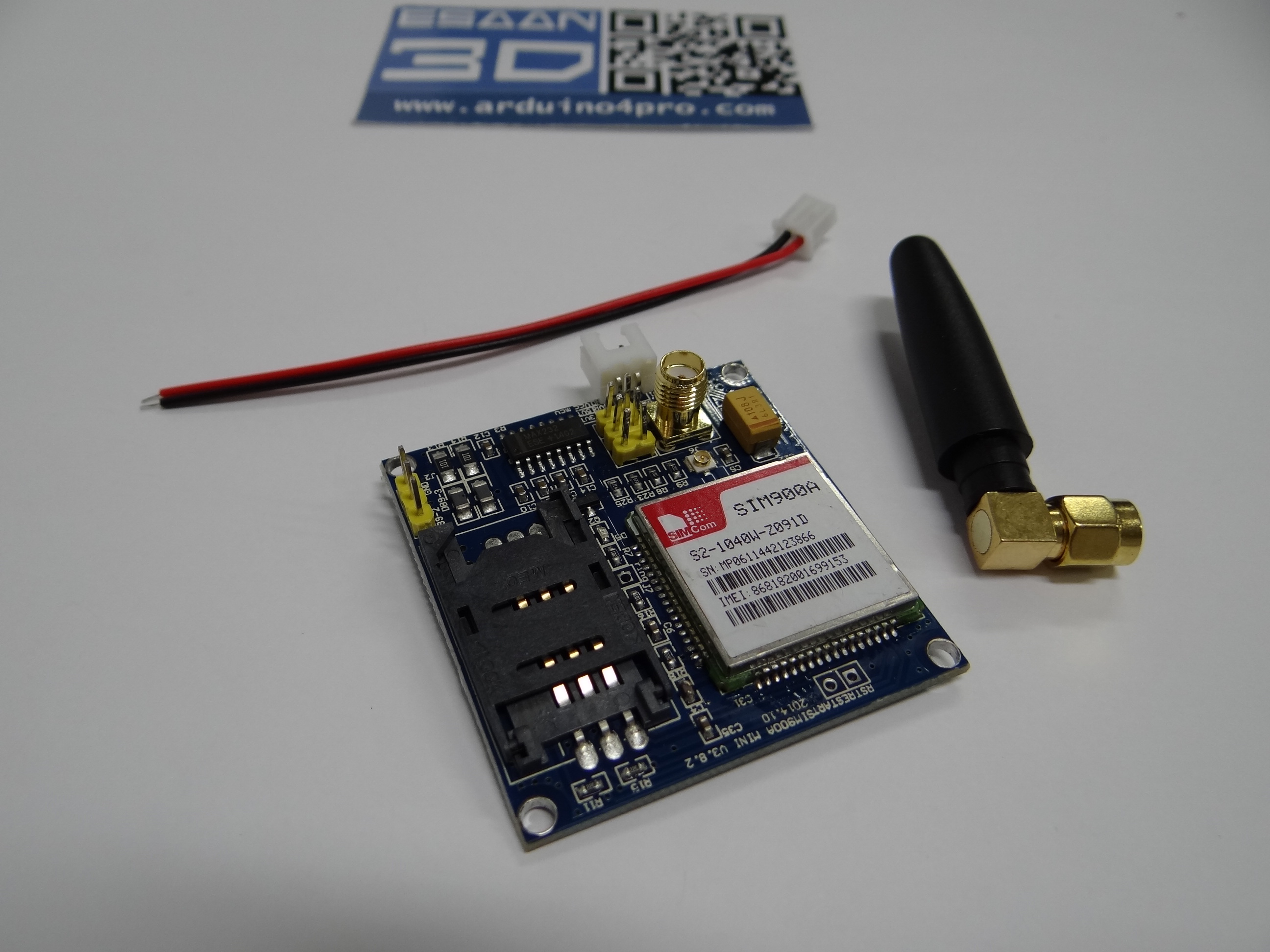 SIM900A V4.0 Kit Wireless Extension Module GSM GPRS Board Antenna