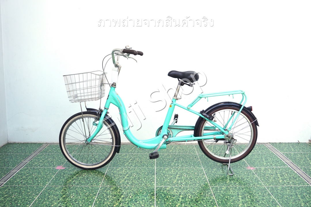 จักรยานแม่บ้านญี่ปุ่น - ล้อ 20 นิ้ว - ไม่มีเกียร์ - อลูมิเนียม - Moitie Mini - สีเขียว [จักรยานมือสอง]