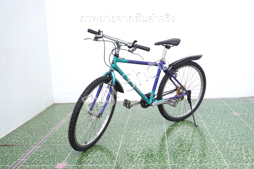 จักรยานเสือภูเขาญี่ปุ่น- ล้อ 26 นิ้ว - มีเกียร์ - โครโมลี่ - Bridgestone - สีเขียว [จักรยานมือสอง]