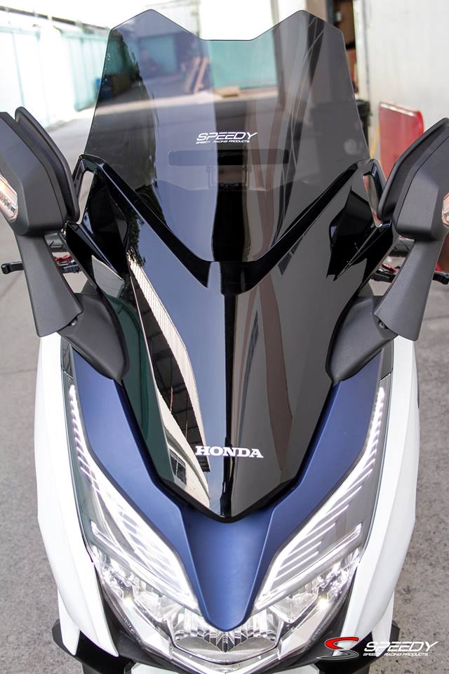 บังไมล์-ชิลล์หน้า SPEEDY FORZA300 (ปี 2018) หนา4mm มีสีใส สีดำ ราคา950