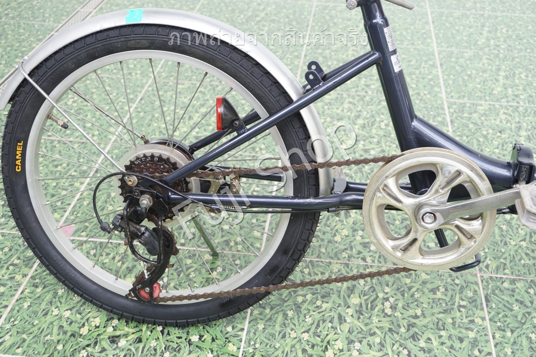 จักรยานพับได้ญี่ปุ่น - ล้อ 20 นิ้ว - มีเกียร์ - Loop's - สีน้ำเงิน [จักรยานมือสอง]