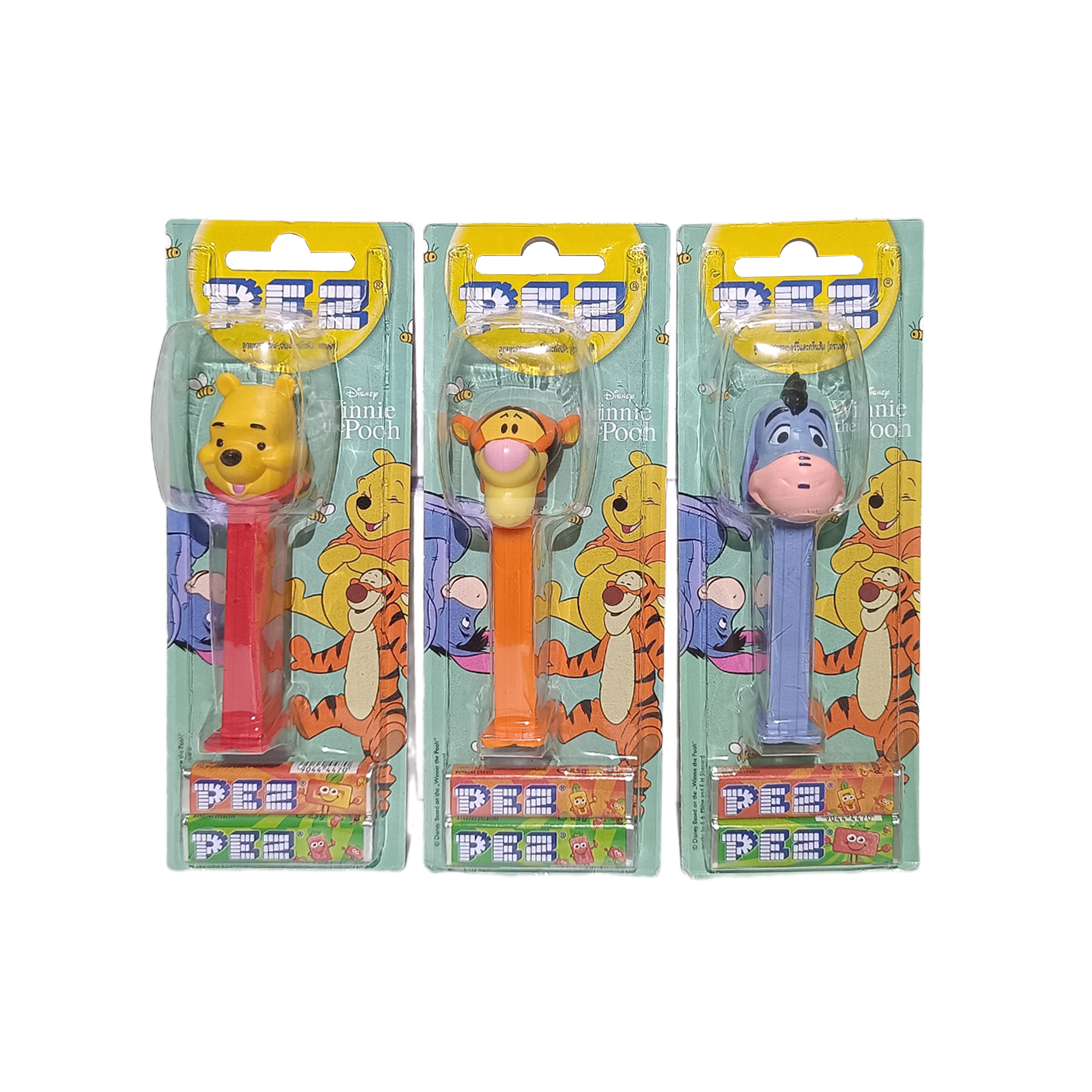 PEZ Dispenser Winnie the Pooh Disney Limited Variant ลูกอมเพซตัวการ์ตูน ลายหมีพูห์ ดิสนีย์ อมยิ้มรุ่นพิเศษ