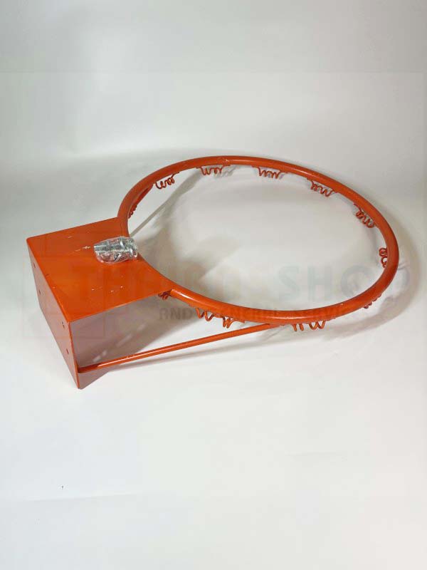 [เหล็กตัน] ห่วงบาสเกตบอล แบบมีขอพร้อมตาข่าย เหล็กตัน 6หุน เส้นผ่านศูนย์กลาง 45cm มาตรฐาน ทนทานกว่า