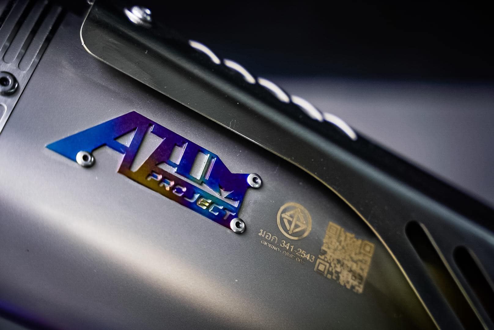 ท่อ Atom project ตรงรุ่น Honda giorno สำหรับรถลูกเดิม มี ม.อ.ก ราคา8500