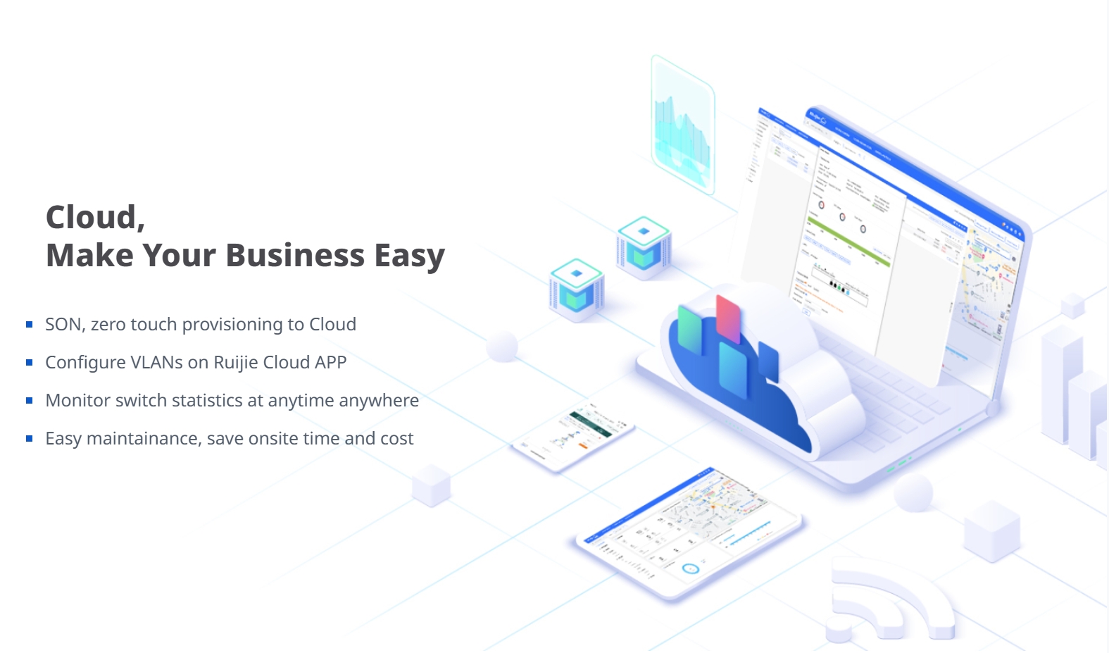 RUIJIE RG-ES220GS-P 20-Port Cloud POE+ Switch, 16 Gigabit PoE+ ports, 2 RJ45 Port, 2 SFP, 250W BY BILLIONAIRE SECURETECH RG-ES220GS-P