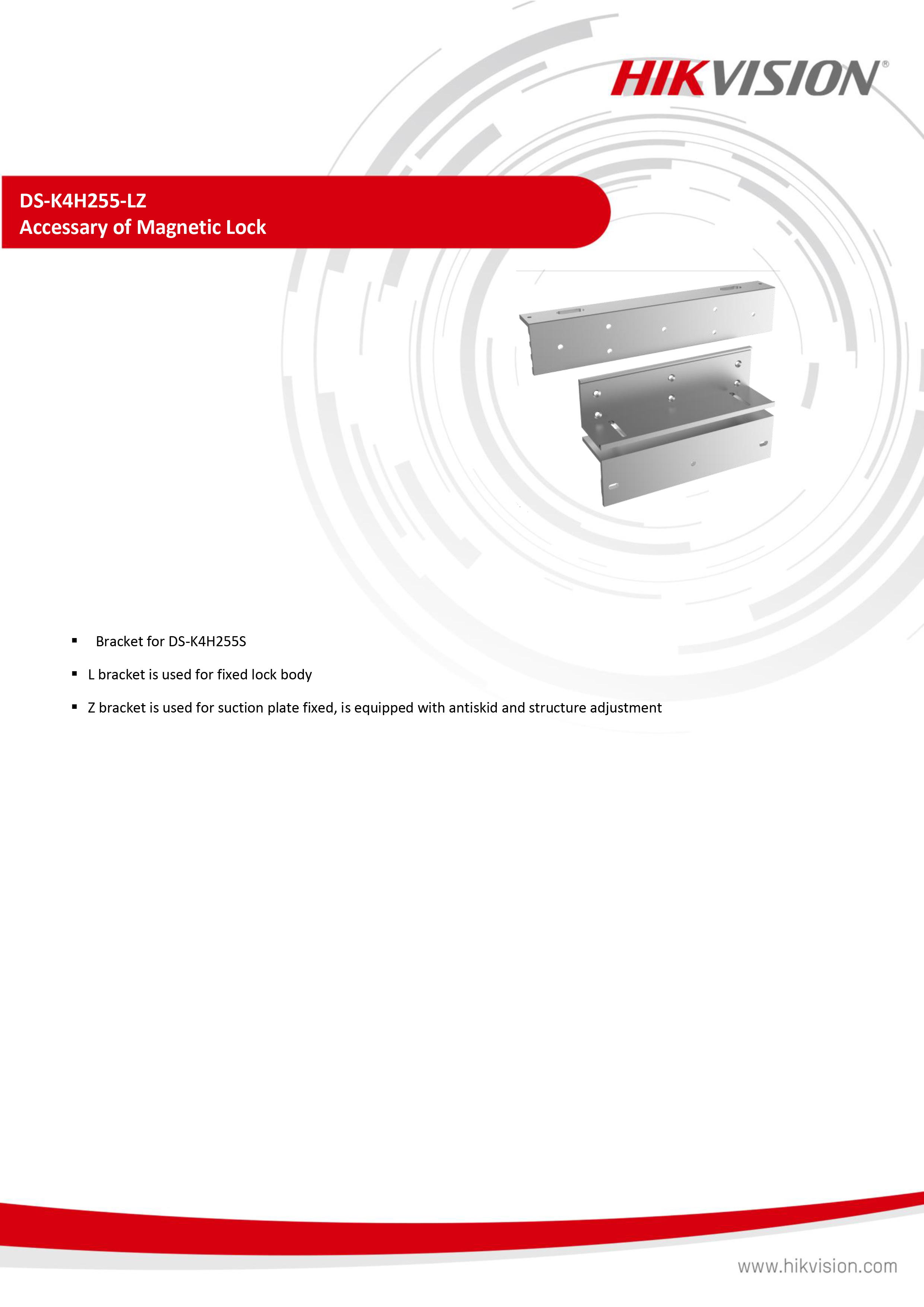 HIKVISION DS-K4H255-LZ : Value Magnetic Locks BY BILLIONAIRE SECURETECH DS-K4H255-LZ