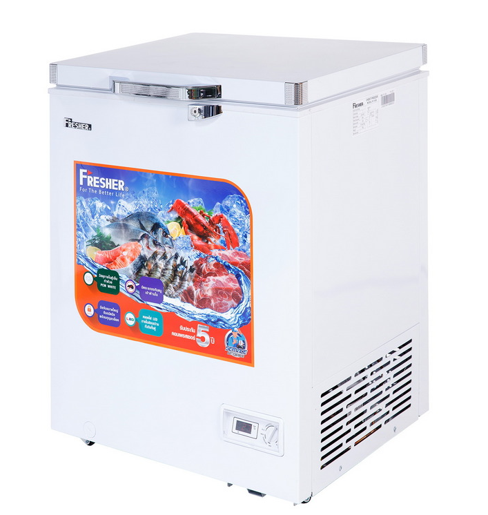 ตู้แช่ Freezer FRESHER รุ่น FF-155X ขนาด 5.5 คิว ขนาดตัวเครื่อง 67 x 55 x 84.5 ซม.