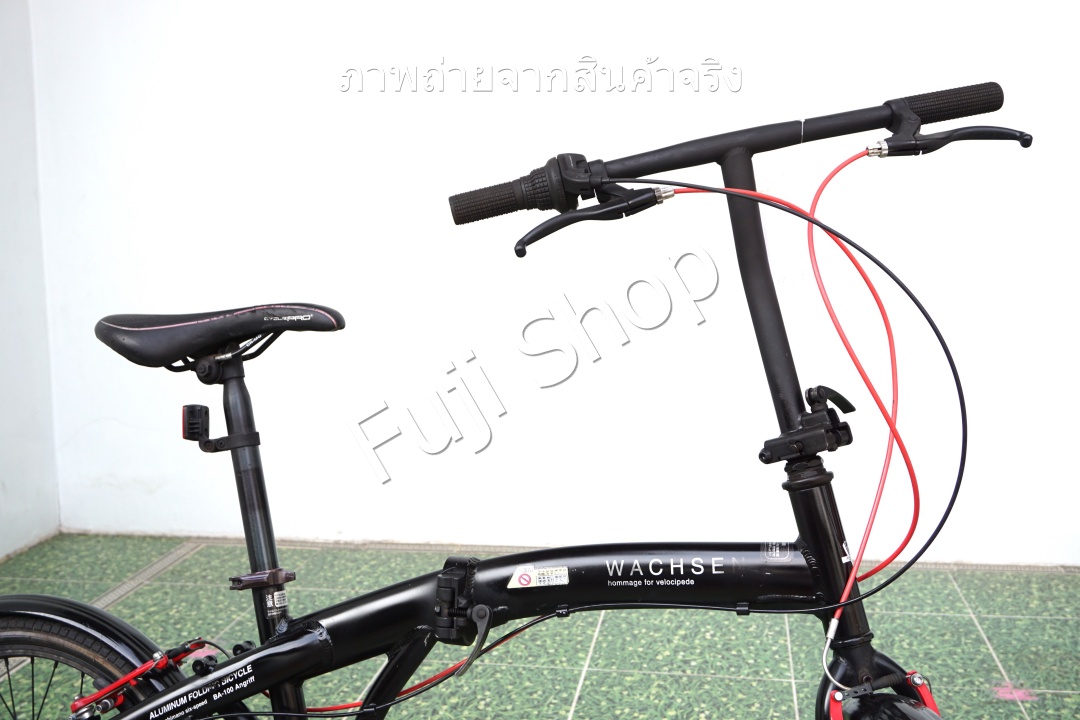 จักรยานพับได้ญี่ปุ่น - ล้อ 20 นิ้ว - มีเกียร์ - อลูมิเนียม - Wachsen - สีดำ [จักรยานมือสอง]