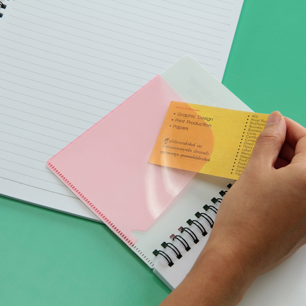 Spiral Notebooks with PP Covers Cute Words Pattern