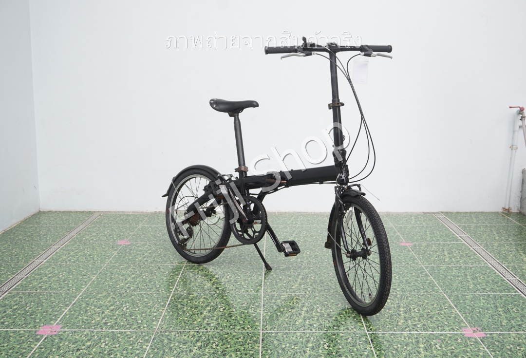 จักรยานพับได้ญี่ปุ่น - ล้อ 20 นิ้ว - มีเกียร์ - อลูมิเนียม - Dahon Route - สีดำ [จักรยานมือสอง]