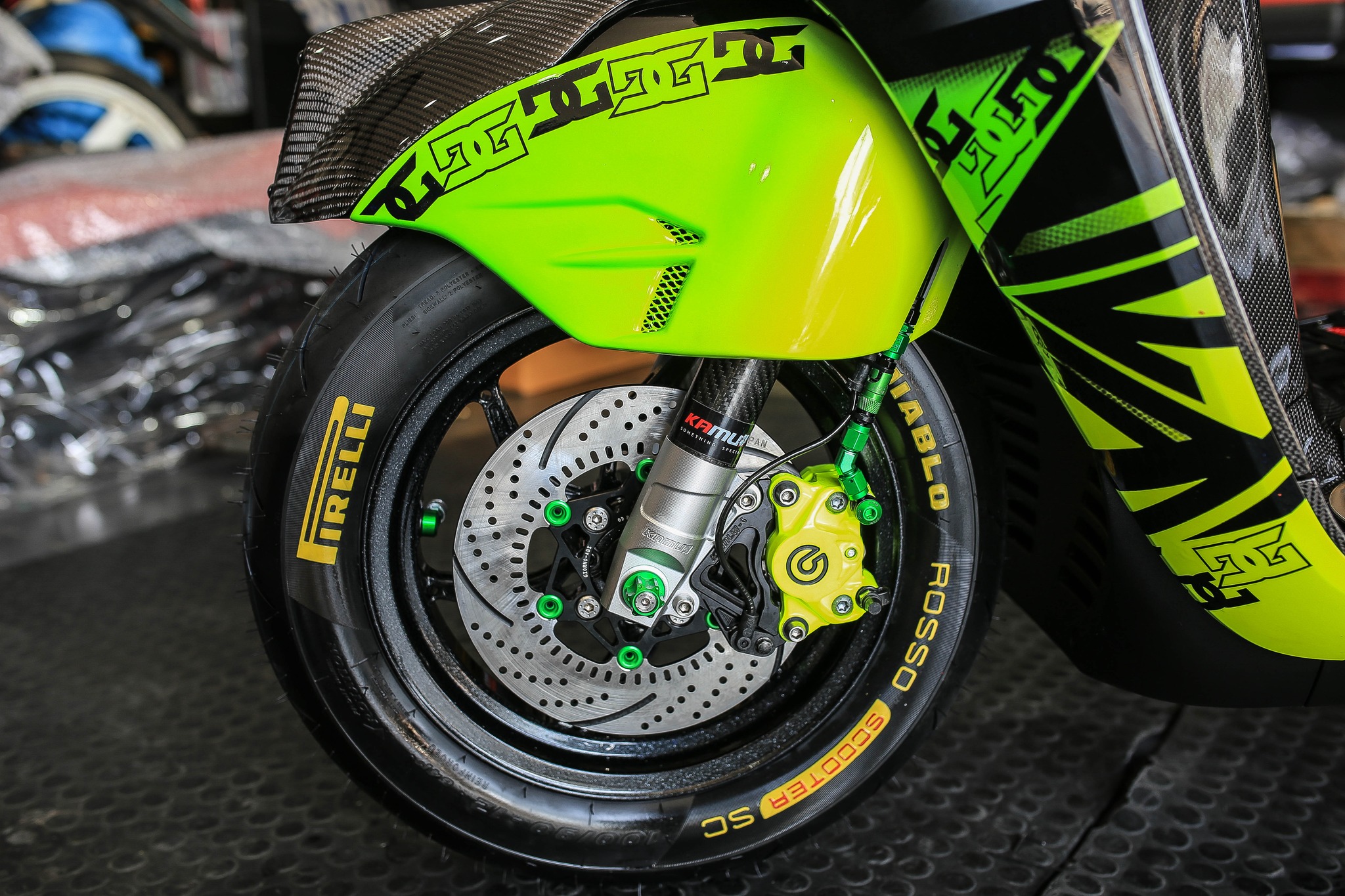 กระบอกโช้คแต่ง LEAD - Giorno รุ่น ZX-3D V.1 เคฟล่า พร้อมซีลแท้ !!!!!