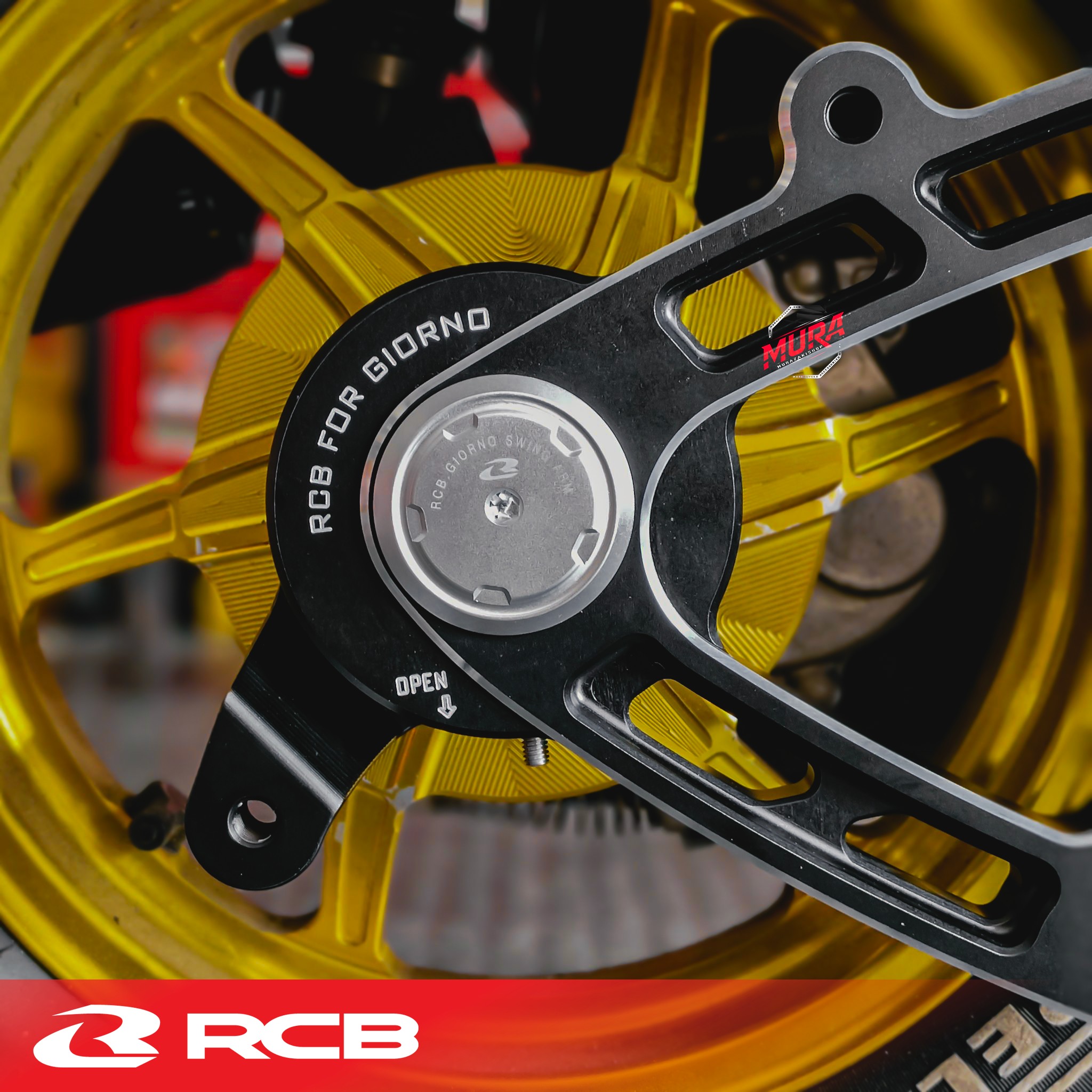 สวิงอาร์ม CNC จากทางแบรนด์ RCB รุ่น : Giorno+ มาพร้อมบูทปิดรูสวิงอาร์มแบบลงตัวสุดๆไม่ต้องไปหาซื้อเพิ่ม และที่สำคัญ ยังสามารถถอดหูยึดท่อเดิมออกได้ด้วย RCB CNC Alloy Swing Arm – ความแข็งแกร่งและความเบาที่มาพร้อมกัน อัปเกรดเพื่อสมรรถนะที่เหนือกว่า ราคา5500