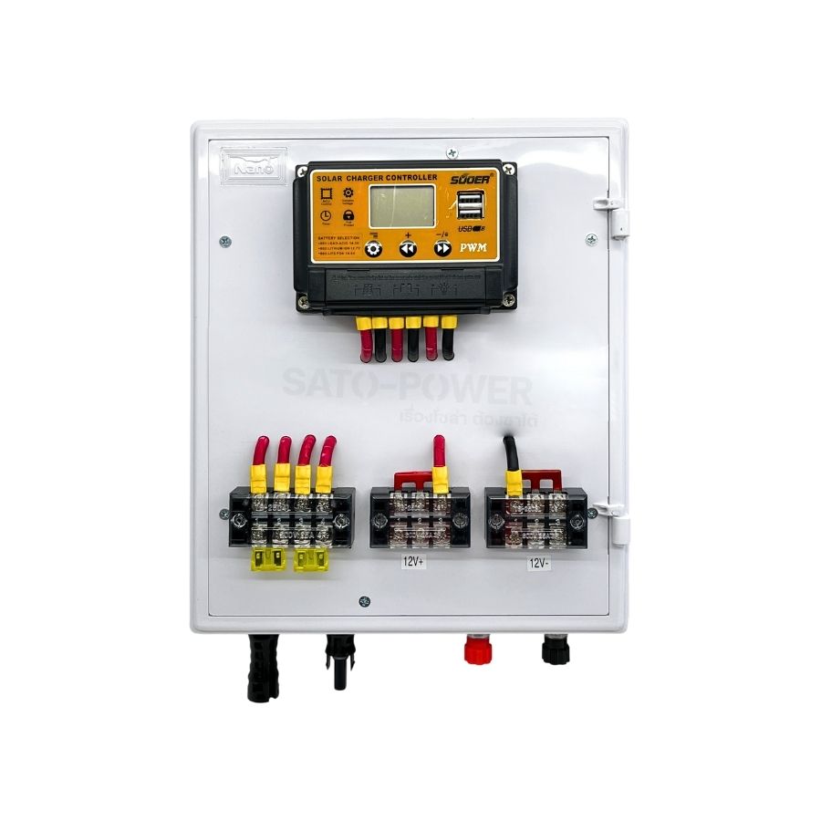 ชุดบอร์ดชาร์จแผงลอย Off-grid ไม่มีเบรกเกอร์ ST-S1210 | ST-S1220 | ST-S1230 ชุดต่อแผงโซล่าเซลล์