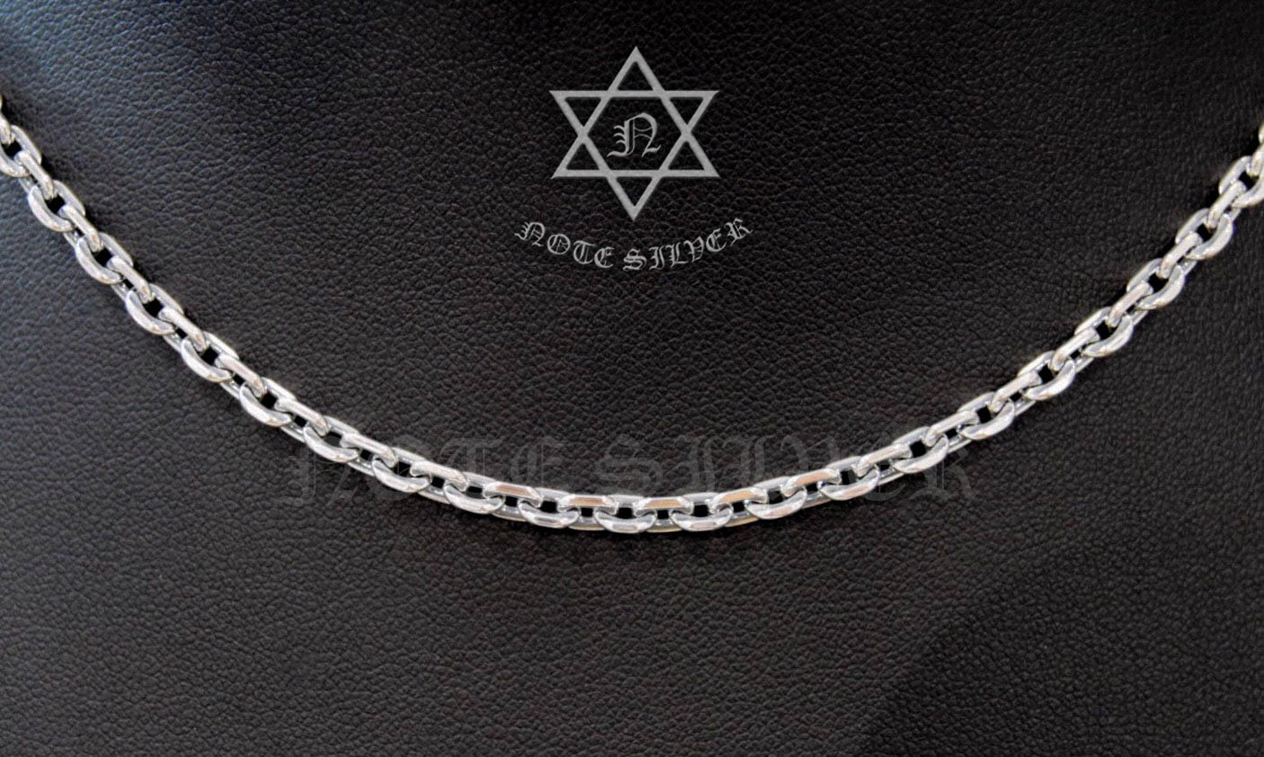 สร้อยเงินแท้ ลายคชกริต Size S ตะขอก้ามปูกลม (หมุนได้) 26" Sterling Silver 925 NSNL1821