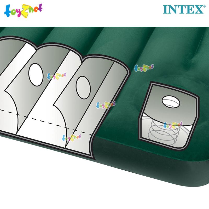 Intex Downy Airbed 5ft (Queen) 152x203x22 cm w/Built-in Foot Pump no.66929