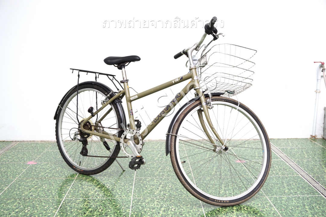จักรยานแม่บ้านญี่ปุ่น - ล้อ 26 นิ้ว - เกียร์ 7 สปีด - อลูมิเนียม - Louis Garneau TR-II - สีเขียว [จักรยานมือสอง]