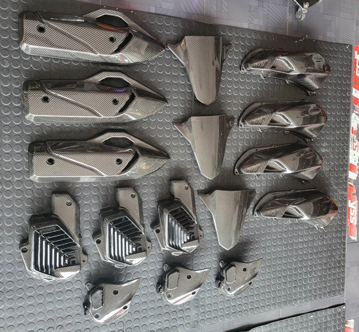 เคฟล่าร์ คาร์บอน Click160 ชิ้นงานเบิกศูนย์หุ้มผ้าแท้