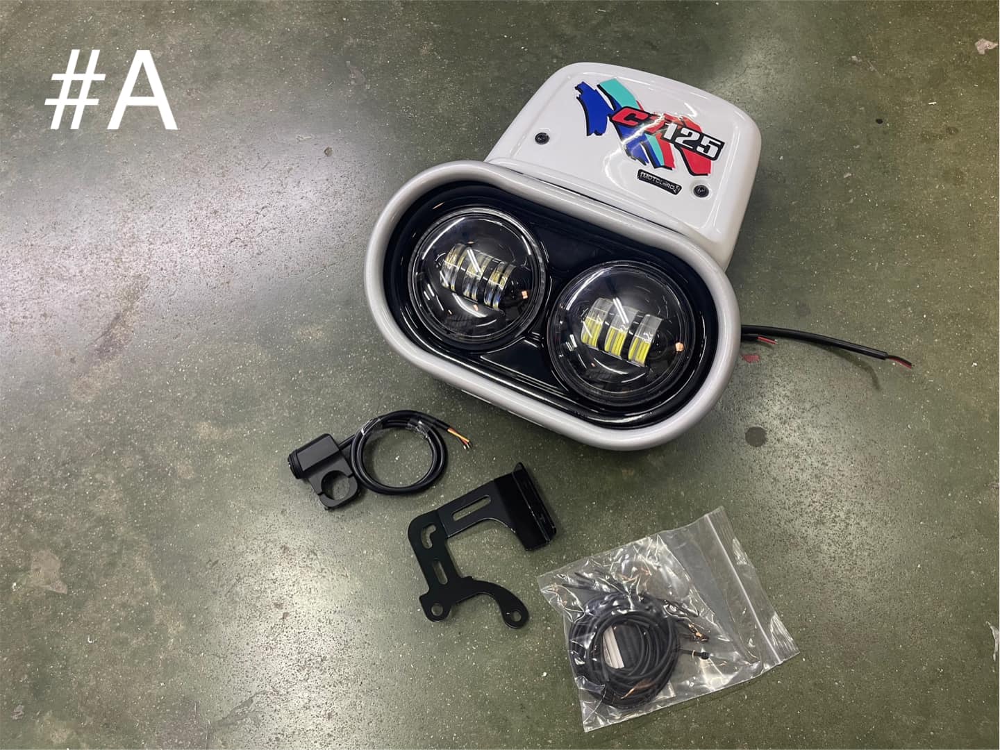 ไฟหน้า CUSTOM CT125 MOTOLORD แบบ A-6500 B-5900 C-7000 D-6400