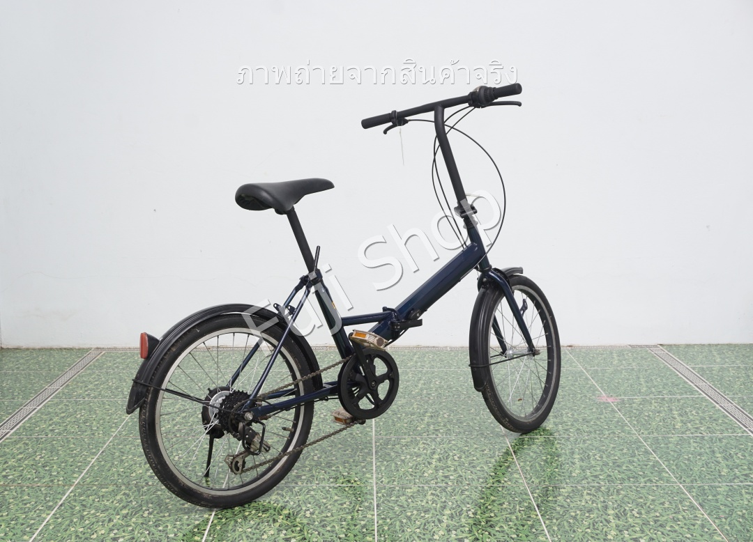 จักรยานพับได้ญี่ปุ่น - ล้อ 20 นิ้ว - มีเกียร์ - สีน้ำเงิน [จักรยานมือสอง]
