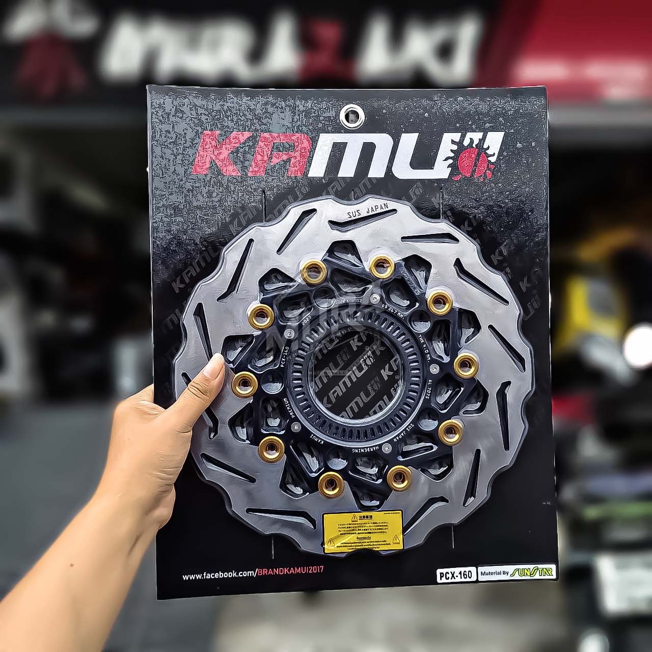 จานหน้า Kamui pcx160 abs ขนาด 267mm.[จานโต]