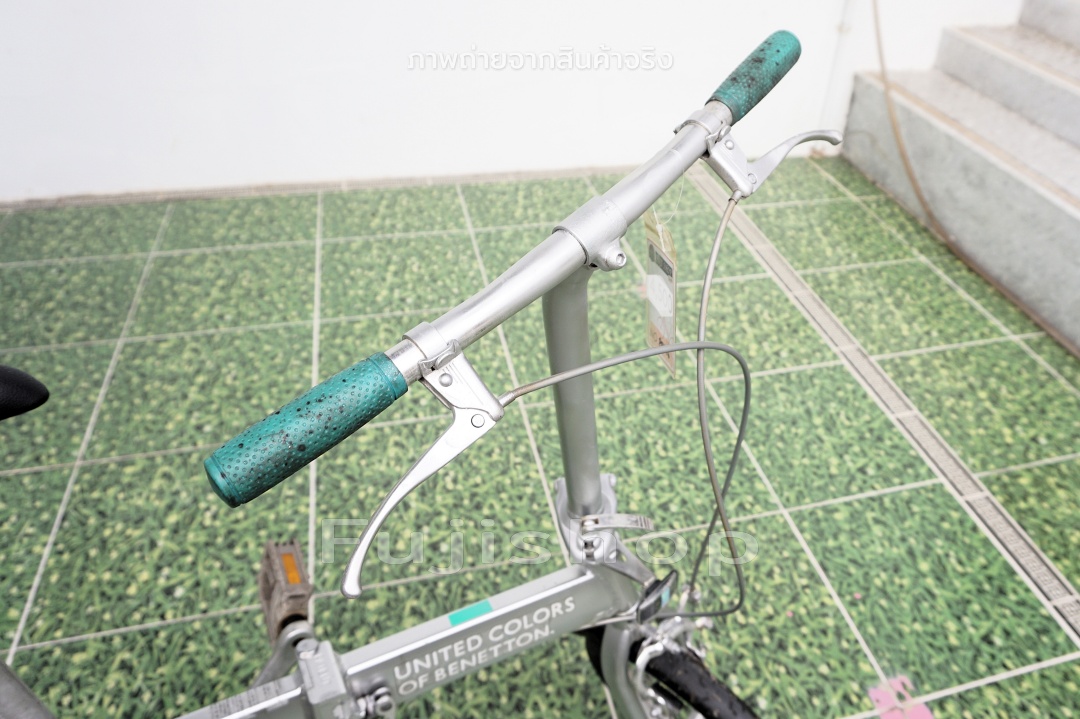 จักรยานพับได้ญี่ปุ่น - ล้อ 14 นิ้ว - ไม่มีเกียร์ - อลูมิเนียม - United Colors of Benetton - สีเงิน [จักรยานมือสอง]