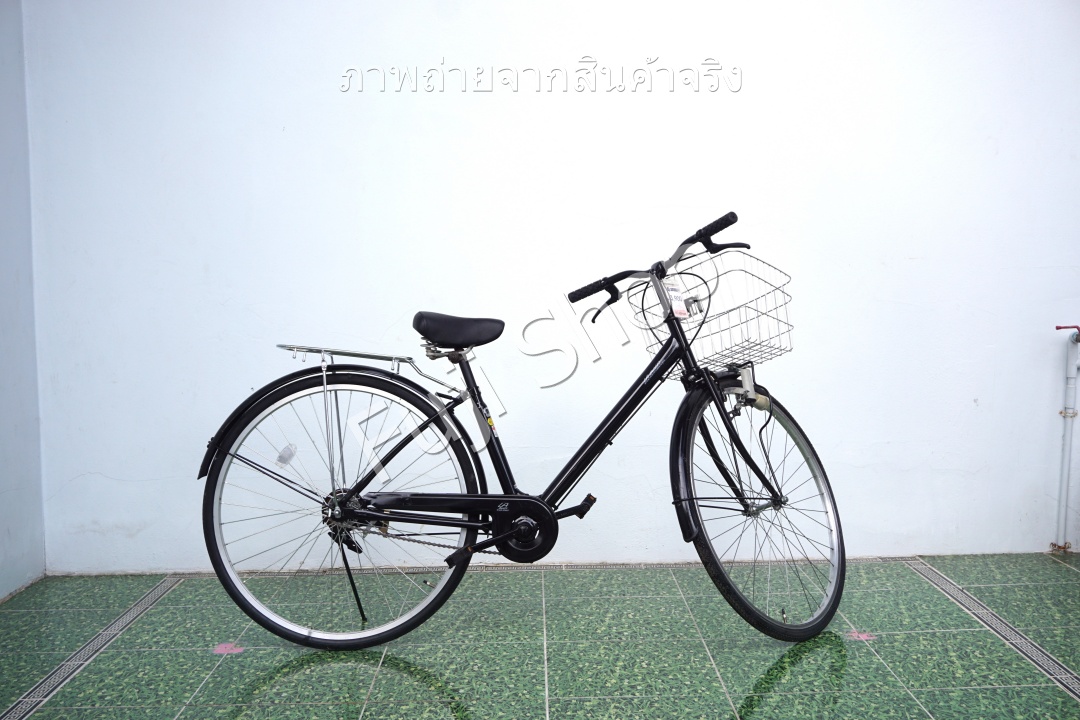 จักรยานแม่บ้านญี่ปุ่น - ล้อ 27 นิ้ว - ไม่มีเกียร์ - สีดำ [จักรยานมือสอง]