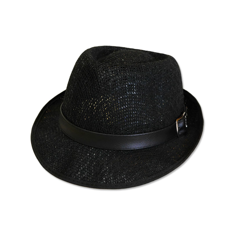 หมวกปานามา Trilby เนื้อนิ่ม (สีดำ) by Season Tales