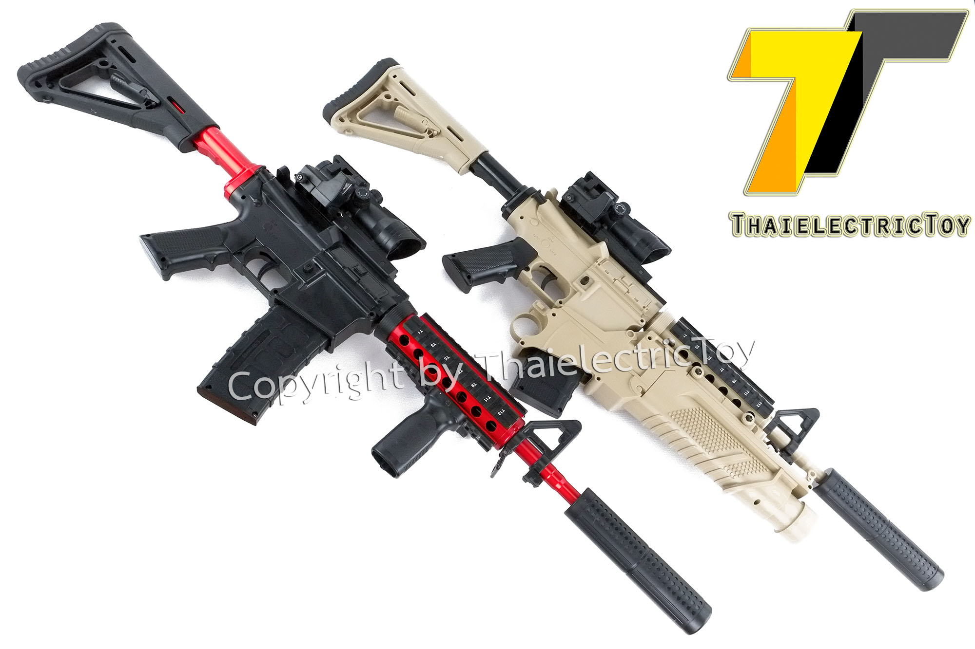 ปืนยิงลูกเจล M4A1 ยาว 90 ซม. แถมกระสุน 2,500 นัด มีให้เลือก 2 แบบ