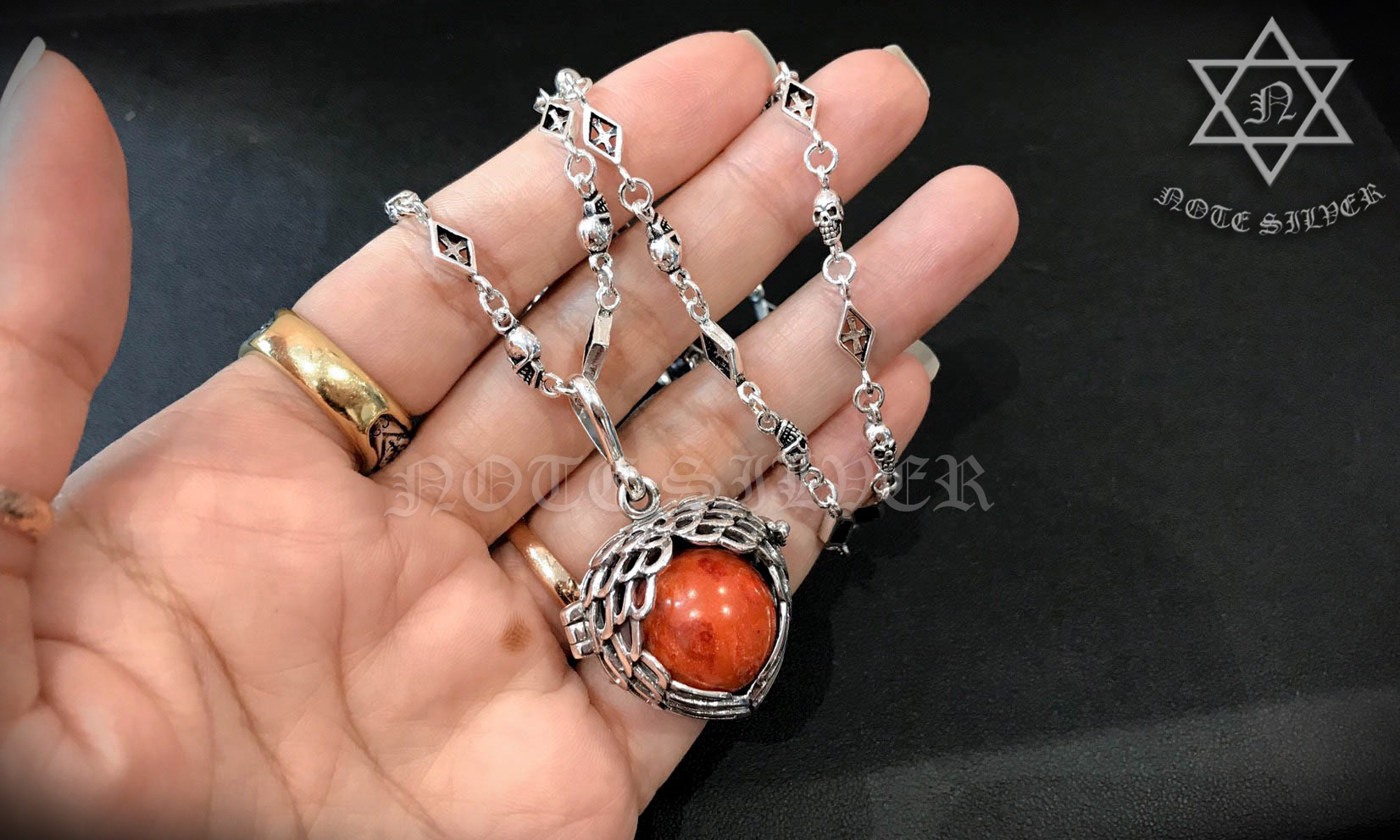 จี้เงินแท้ลายหัวใจ เปิดปิดได้ Sterling Silver 925 NSPD2392