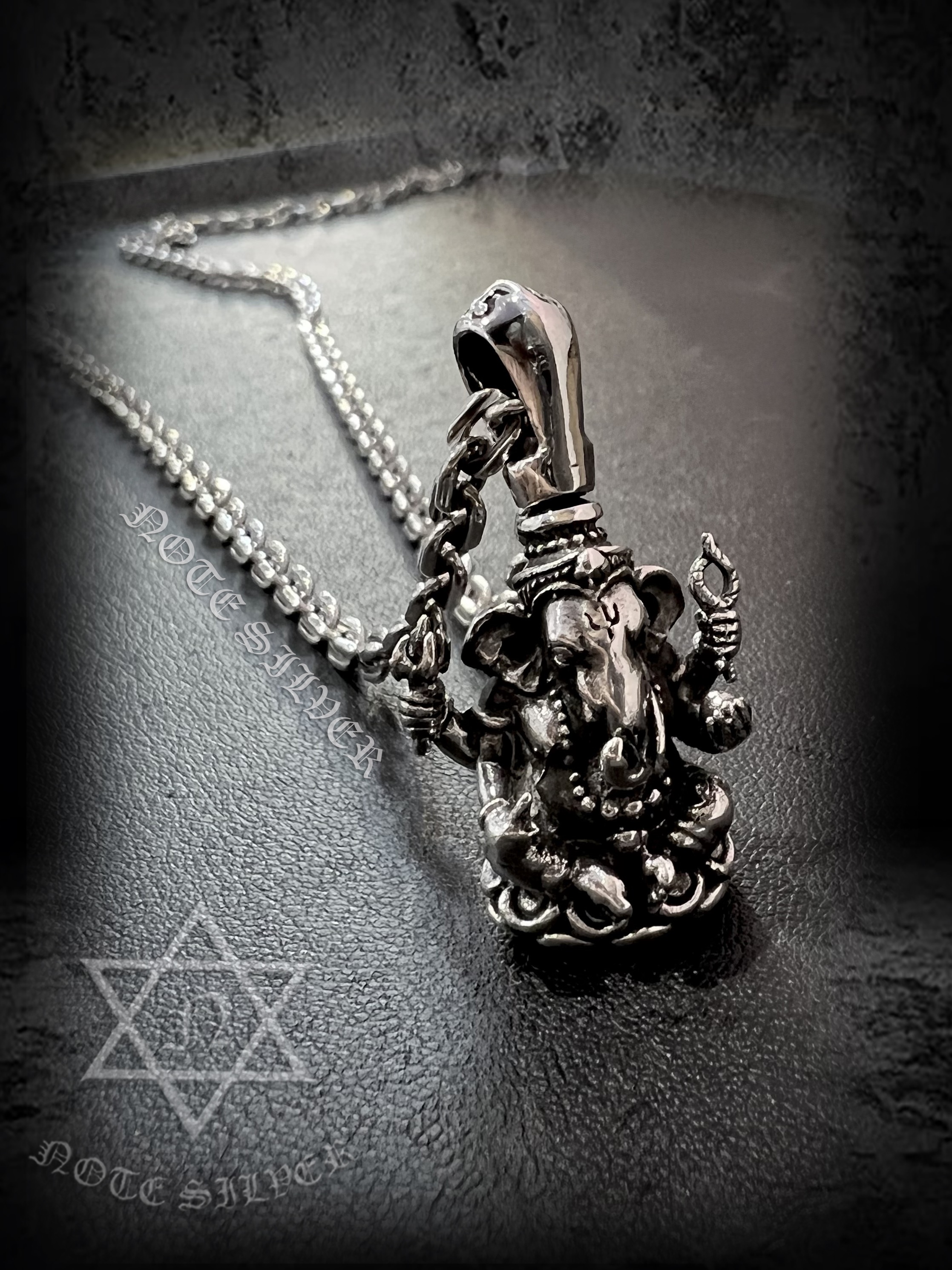 จี้เงินแท้ องค์พิฆเนศ Sterling Silver 925 NSPD2369