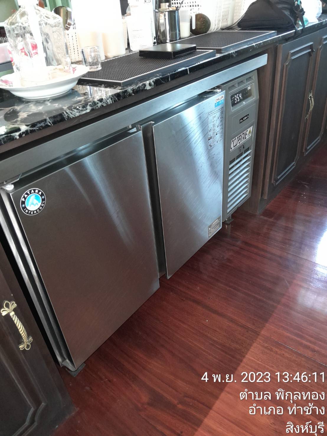 ตู้แช่เย็นสเตนเลส ชนิดเคาท์เตอร์ 2 ประตู รุ่น ALASKA PCR-156