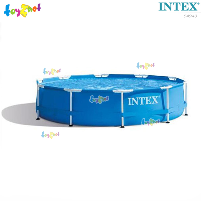Intex 15ft Metal Frame Pool Set w/Cartr. Filter Pump (4.57 x 1.07 cm.) no.54940