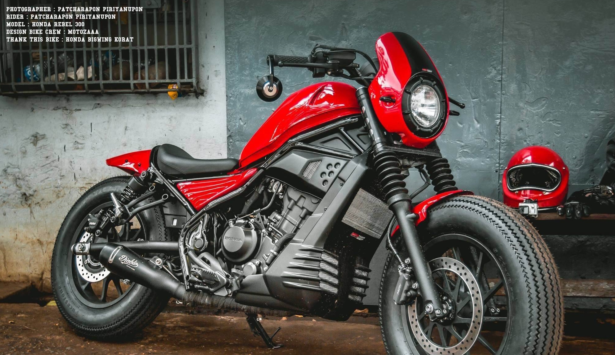 ครอบถัง HONDA REBEL300-500 MOTOZAAA ราคา 2900