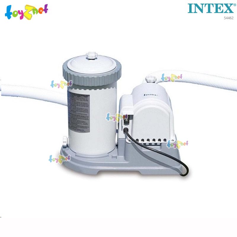 Intex 16 ft 8 in Wood-Grain Pool Set w/Cartr. Filter Pump (5.08 x 1.24 m.) No.54462