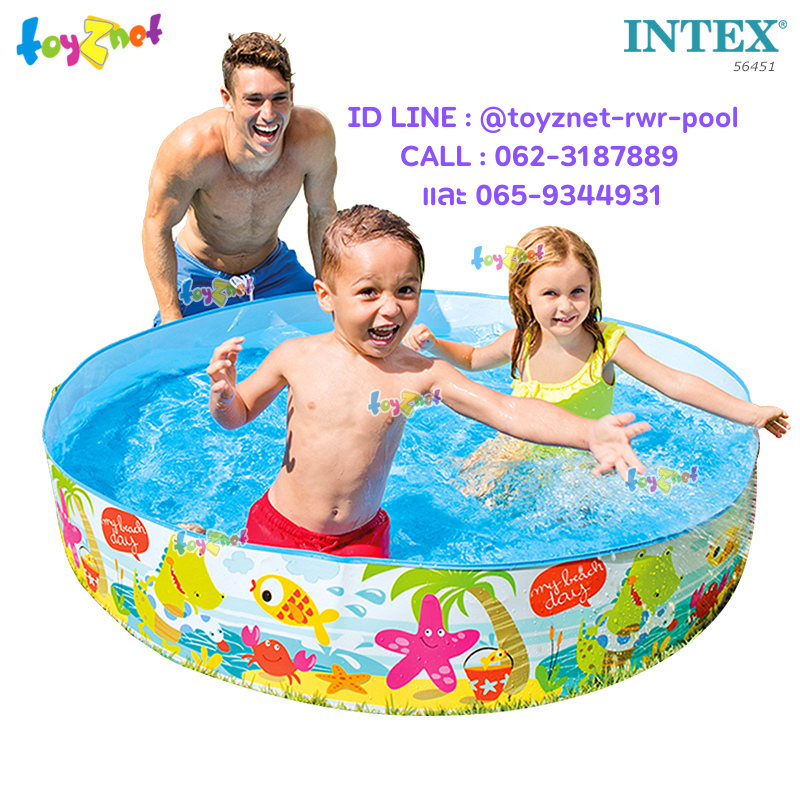 Intex Beach Day Snapset Pool 5ft (1.52cm.) no 56451