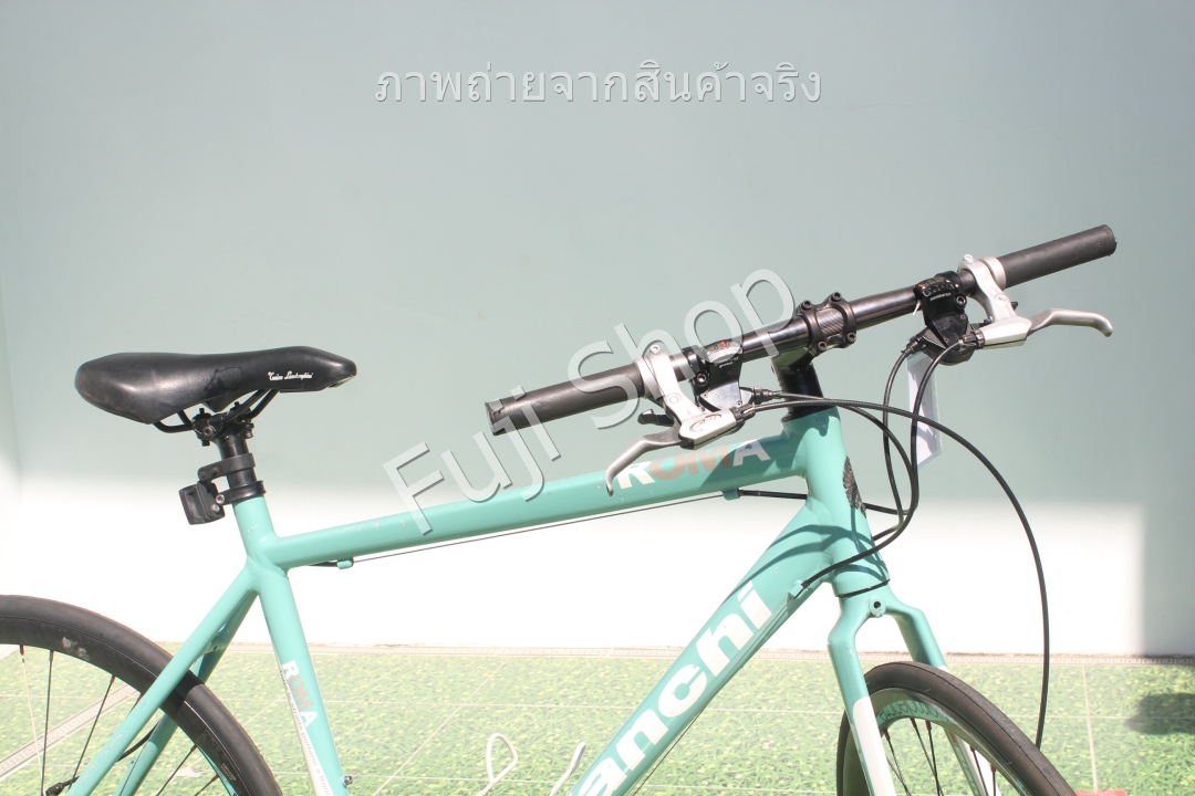 จักรยานไฮบริดญี่ปุ่น - ล้อ 700c - มีเกียร์ - อลูมิเนียม - Bianchi Roma - สีเขียว [จักรยานมือสอง]